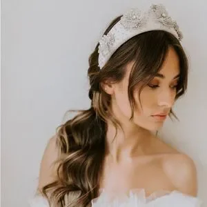 Maria Beaded 3D Floral Headband UNTAMED PETALS BY AMANDA JUDGE | Accessories | Maria Beaded  main image 2